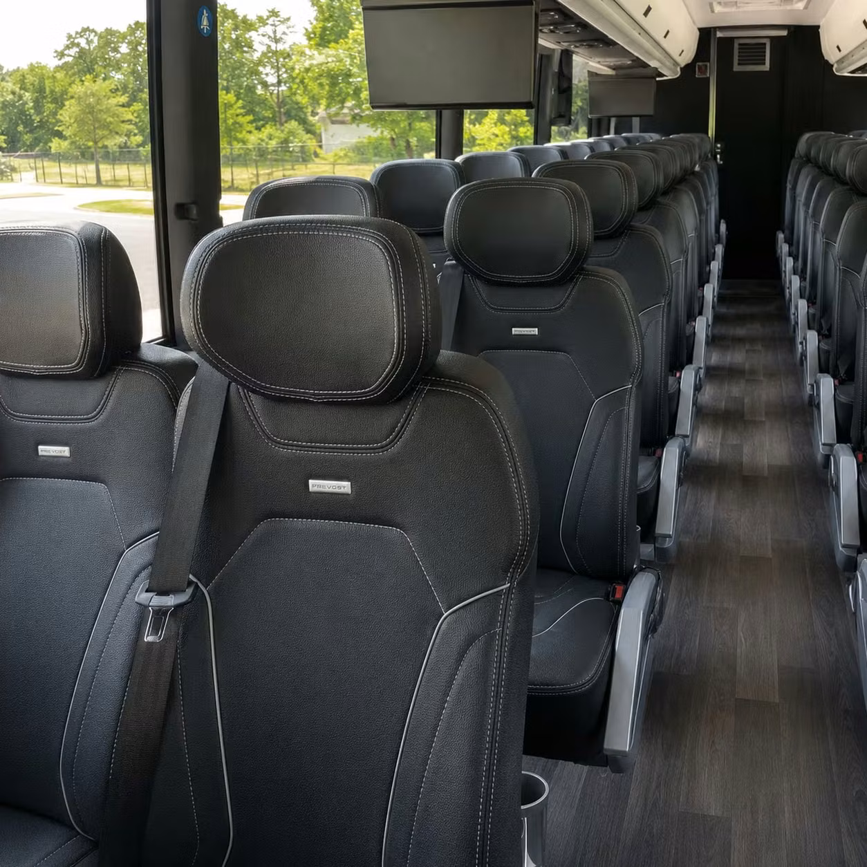 minneapolis charter bus interior